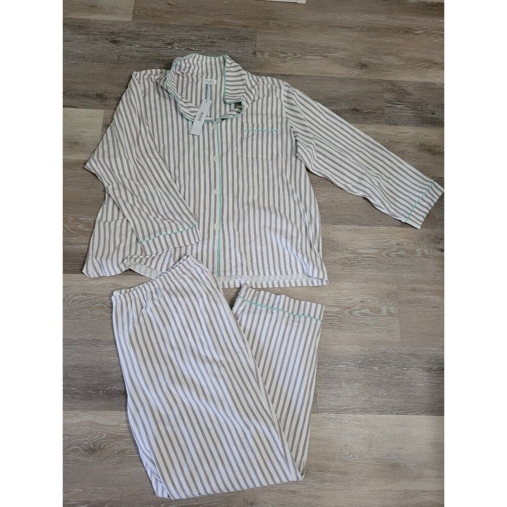 Organic Cotton Stripped 3x Pajamas Bedhead Button Down Cozy